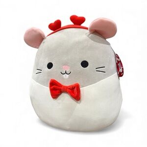 Squishmallow Rusty Valentines Rat Large NWT